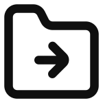 Folder Move SVG Icon